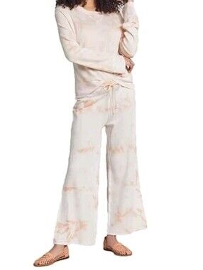 Faherty Cozy Cream Tie-Dye - Wide Leg Pants
